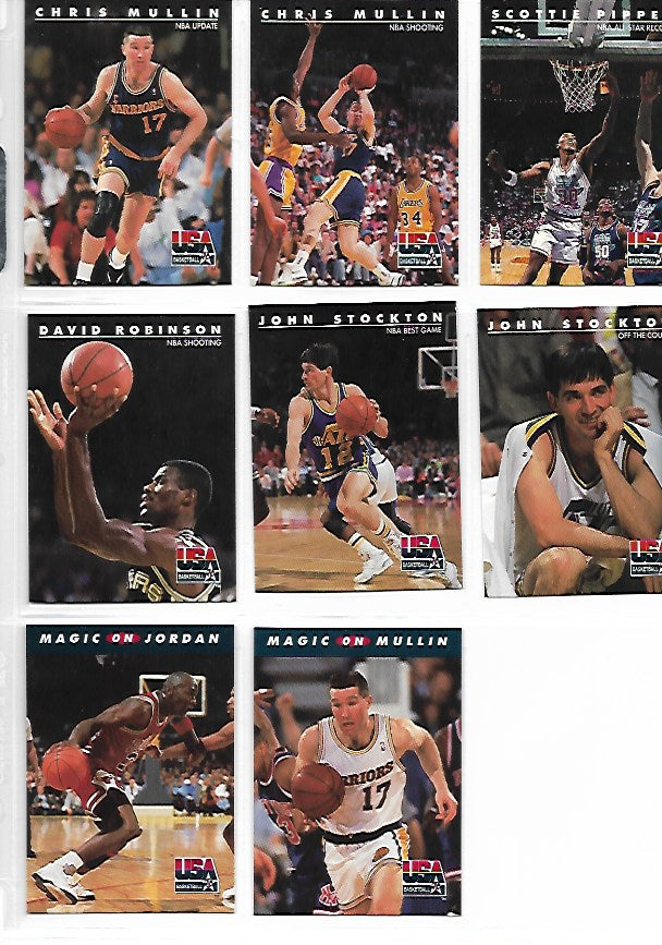 1991 Skybox Team USA Basketball "Dream Team" Set (16 Cards)