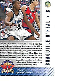 1992-93 Upperdeck Basketball Shaquille O'Neal #474