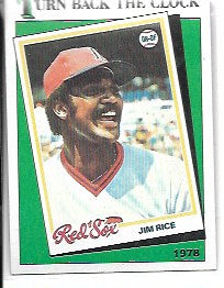 1988 Topps Tiffany Baseball #662 Jim Rice Turn Back the Clock