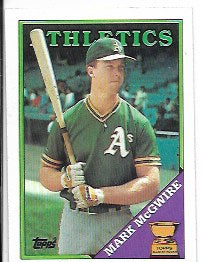 1988 Topps Tiffany Baseball #580 Mark McGwire