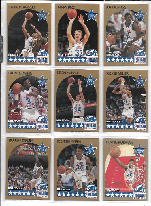 1990 NBA Hoops All-Stars Weekend Miami Insert Set (26) Cards