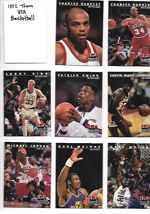 1991 Skybox Team USA Basketball "Dream Team" Set (16 Cards)