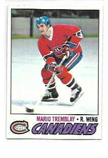 1977-78 Topps Hockey #163 Mario Tremblay HOF